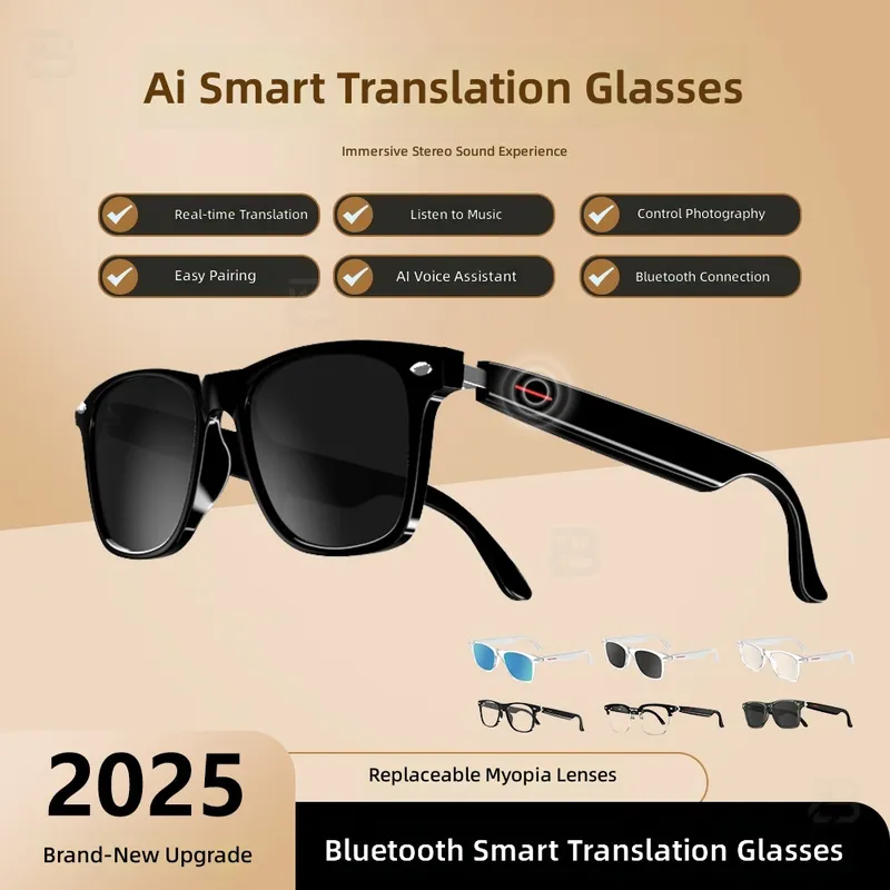 Audio With Music Ai - Smart AI Translation Glasses Bluetooth Audio