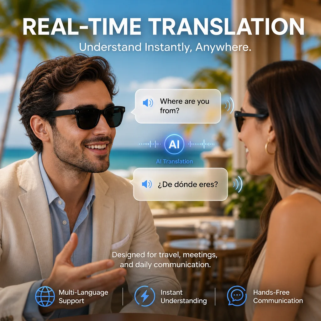 2026 New AI camera glasses 8MP - Audio With Music Ai review and price