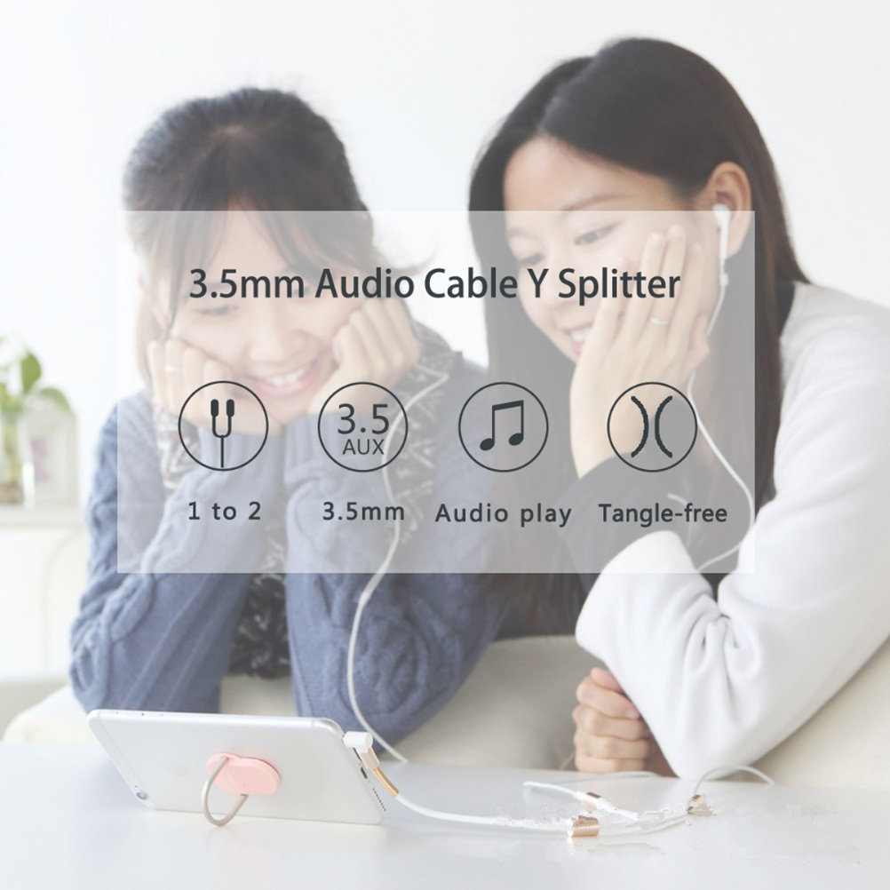 Dual 3.5mm Audio Line Aux Spli - Audio Music Online Mp3 review and price