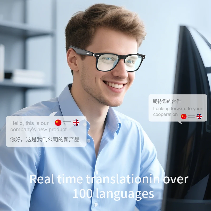 Business AI Glasses Translator - Audio With Music Ai review and price