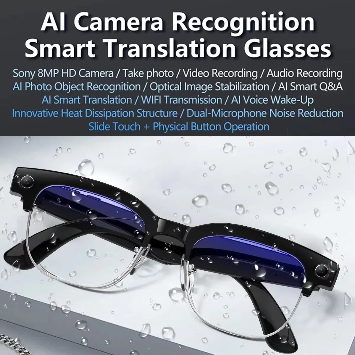 AI Smart Translation Glasses w - Audio With Music Ai review and price