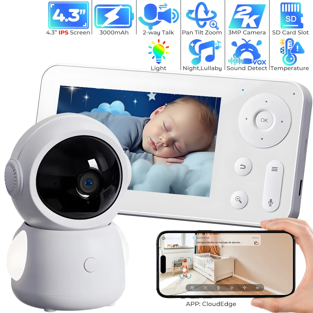 WiFi Baby Monitor with App Con - Audio Music Google review and price