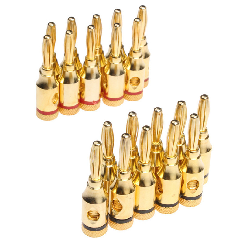 YT 20PCS Gold Plated 4mm Banan - Audio Music Yt review and price