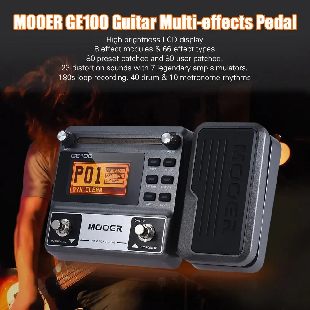 MOOER GE100 Multi-effects Guit - Looper Pedal Guitar review and price